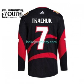 Dětské Hokejový Dres Ottawa Senators Tkachuk 7 Adidas 2022-2023 Reverse Retro Černá Authentic